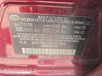 2010 Hyundai Sonata GLS – miniatura 2