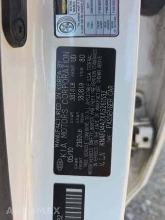 2010 Kia Forte EX Sedan – miniatura 5