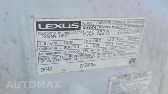 2010 Lexus HS 250h Premium - miniatura 20