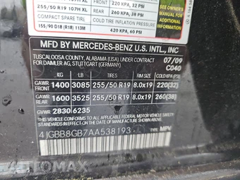 2010 Mercedes-Benz ML 350 – miniatura 14