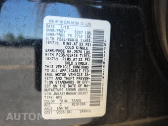 2010 Nissan Murano SL – miniatura 15