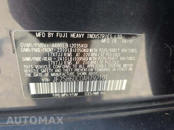 2010 Subaru Forester 2.5X Limited – miniatura 2