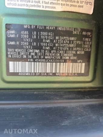 2010 Subaru Outback 2.5i Limited - miniatura 14