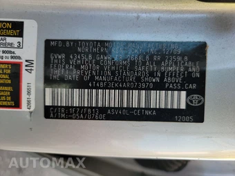 2010 Toyota Camry LE – miniatura 14