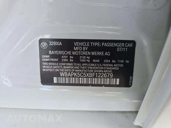 2011 BMW 3 Series Sedan 328i xDrive - miniatura 5