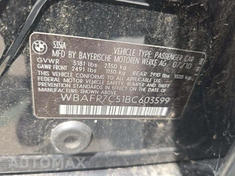 2011 BMW 5 Series Sedan 535i - miniatura 6
