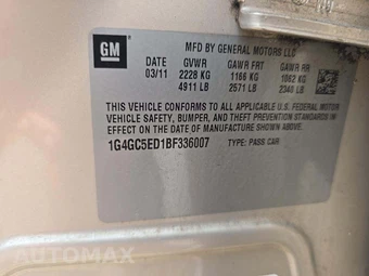 2011 Buick LaCrosse CXL – miniatura 2