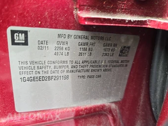 2011 Buick LaCrosse CXS – miniatura 14