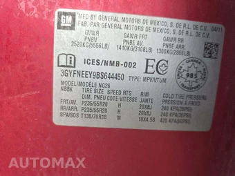 2011 Cadillac SRX Performance Collection 1SD – miniatura 2