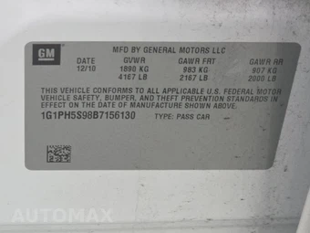 2011 Chevrolet Cruze LTZ 1LZ – miniatura 14