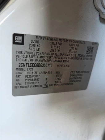 2011 Chevrolet Equinox LS 1LS – miniatura 14
