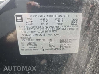 2011 Chevrolet Equinox LTZ 1LZ – miniatura 2
