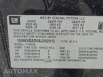 2011 Chevrolet Traverse LT 1LT – miniatura 15