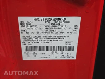 2011 Ford F-150 SVT Raptor Extended Cab Short Bed w/Rear Doors - miniatura 14