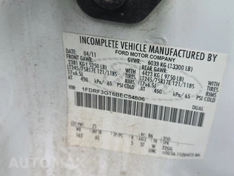 2011 Ford Super Duty F-350 Cab Chassis XL Regular Cab DRW - miniatura 14