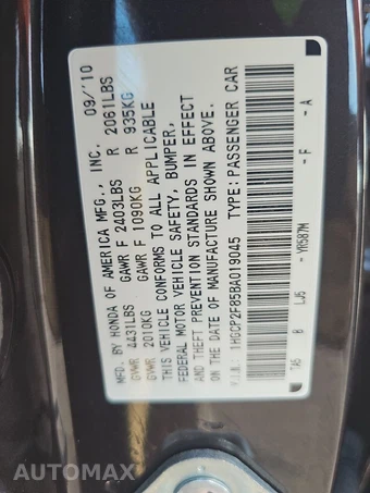 2011 Honda Accord Sedan EX-L - miniatura 14