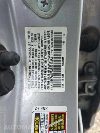 2011 Honda Civic Sedan LX - miniatura 5