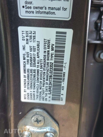 2011 Honda CR-V EX-L – miniatura 5