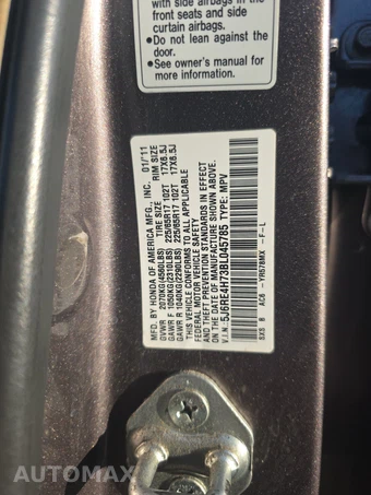 2011 Honda CR-V EX-L w/Navigation – miniatura 14