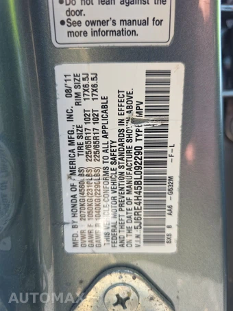 2011 Honda CR-V SE – miniatura 14