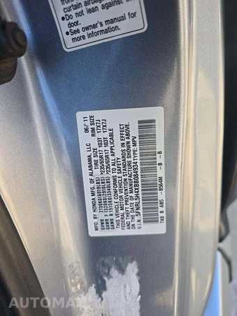 2011 Honda Odyssey EX 118.1" WB - miniatura 5