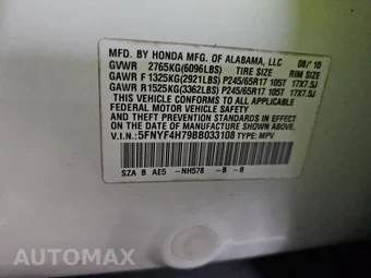 2011 Honda Pilot EX-L w/Navigation – miniatura 15