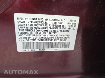 2011 Honda Ridgeline EX-L Crew Cab Medium Bed w/Sunroof - miniatura 14