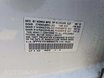 2011 Honda Ridgeline RTL Crew Cab Medium Bed w/Navigation - miniatura 5