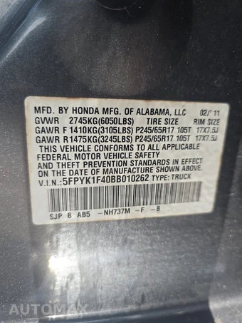 2011 Honda Ridgeline RTS Crew Cab Medium Bed - miniatura 14