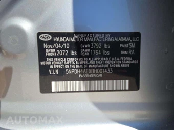 2011 Hyundai Elantra GLS Sedan – miniatura 5