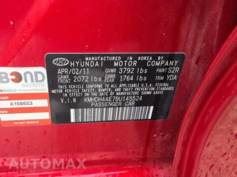 2011 Hyundai Elantra GLS Sedan – miniatura 2