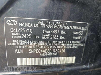 2011 Hyundai Sonata SE – miniatura 5
