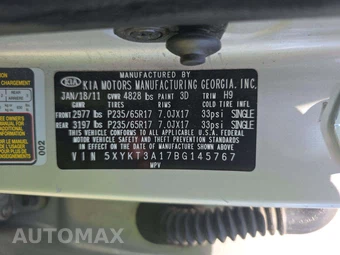 2011 Kia Sorento – miniatura 5