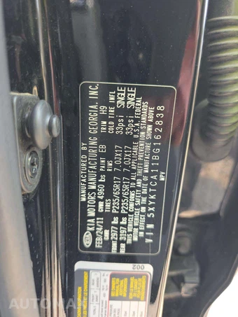 2011 Kia Sorento LX – miniatura 2