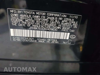 2011 Lexus ES 350 – miniatura 5