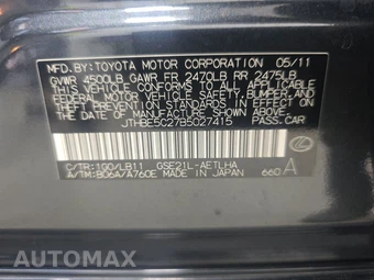 2011 Lexus IS 350 Sedan – miniatura 14