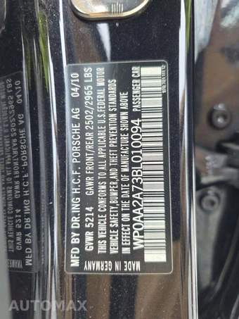 2011 Porsche Panamera 4 – miniatura 2