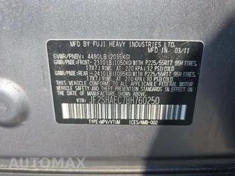 2011 Subaru Forester 2.5X Limited - miniatura 5