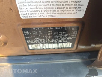 2011 Subaru Outback 3.6R Limited w/Power Moonroof & Navigation - miniatura 14