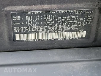 2011 Subaru Outback 3.6R Limited w/Power Moonroof & Navigation – miniatura 14