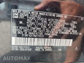 2011 Toyota RAV4 Sport – miniatura 5