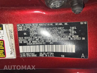 2011 Toyota Sienna 7-Passenger 119.3" WB – miniatura 15