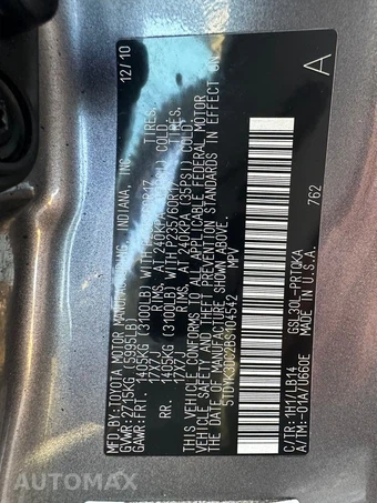 2011 Toyota Sienna XLE 8-Passenger 119.3" WB - miniatura 18
