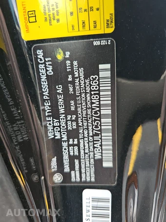 2012 BMW 1 Series Convertible 128i - miniatura 13