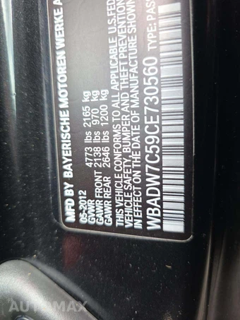2012 BMW 3 Series Convertible 328i - miniatura 5