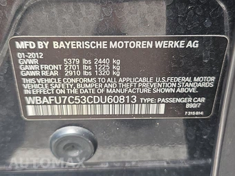 2012 BMW 5 Series Sedan 535i xDrive – miniatura 14