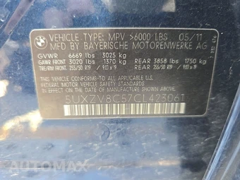 2012 BMW X5 Sports Activity Vehicle xDrive50i - miniatura 14