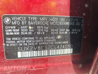 2012 BMW X5 Sports Activity Vehicle xDrive50i – miniatura 5