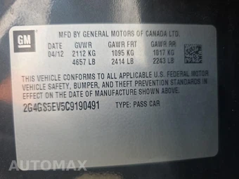 2012 Buick Regal Turbo Premium 1 1SN – miniatura 17