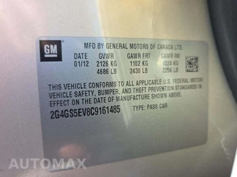 2012 Buick Regal Turbo Premium 1 1SN - miniatura 2